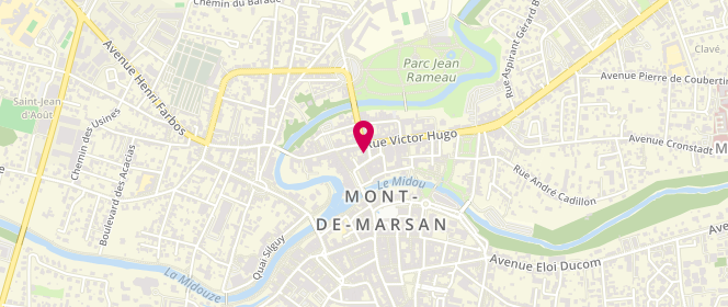 Plan de Maison de la Presse, 3 Rue Laubaner, 40000 Mont-de-Marsan