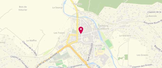Plan de Le Cigalois, 10 Cours Gambetta, 30170 Saint-Hippolyte-du-Fort
