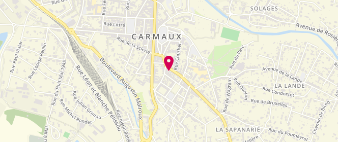 Plan de CAUSSE Noëlle, 20 avenue Jean Baptiste Calvignac, 81400 Carmaux
