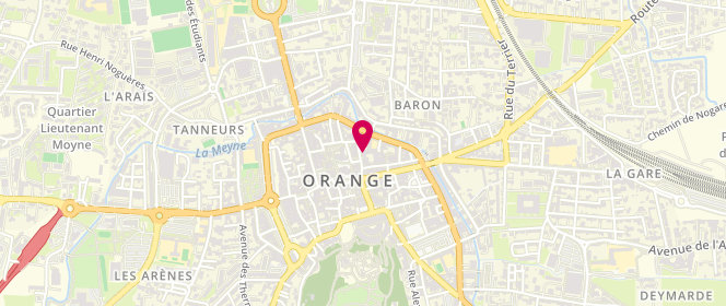 Plan de Chez Galinette, 18 Rue Caristie, 84100 Orange