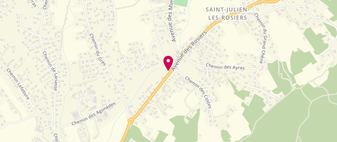 Plan de Chez Mymy, 375 avenue des Rosiers, 30340 Saint-Julien-les-Rosiers