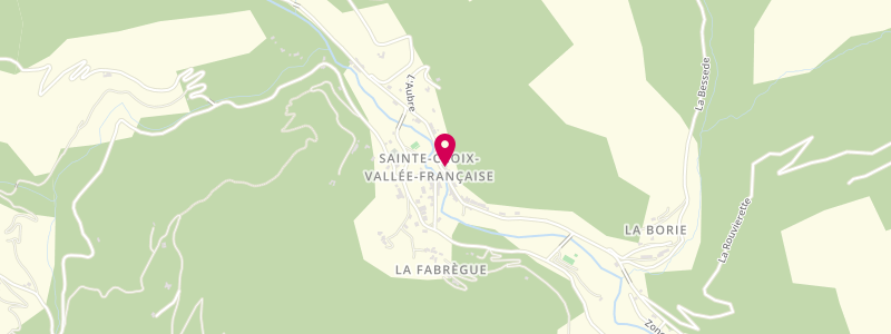 Plan de Epicerie Tabac, Sainte-Croix Village, 48110 Sainte-Croix-Vallée-Française