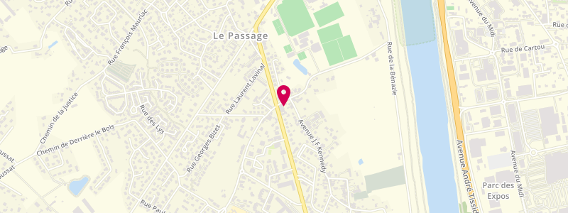 Plan de Le Lavandin, 1646 Avenue des Pyrenees, 47520 Le Passage