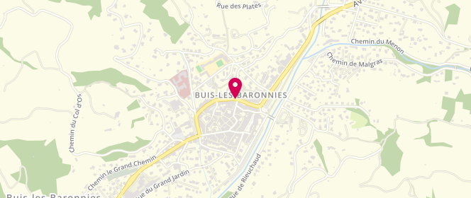 Plan de La Boutique des Baronnies, Boulevard Aristide Briand, 26170 Buis-les-Baronnies