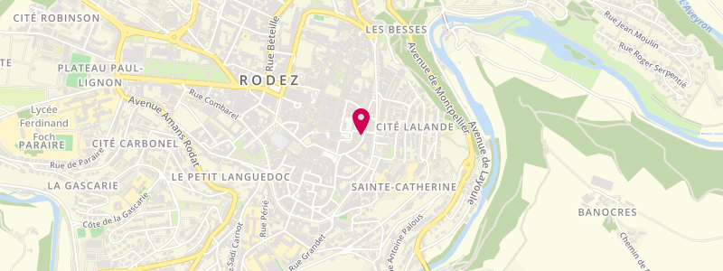 Plan de Le Saint Just, 23 Rue Saint-Just, 12000 Rodez