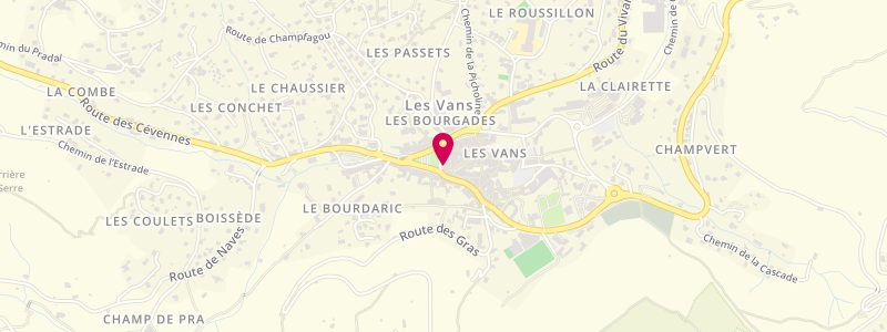 Plan de L'Aventure, place Léopold Ollier, 07140 Les Vans