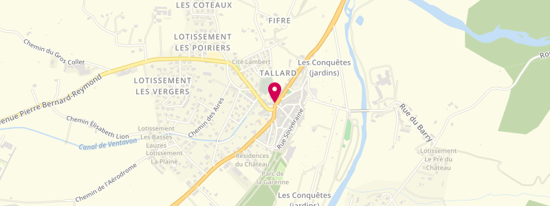 Plan de Anarom Tabac - Presse Tallard, 22 place du Commandant Dumont, 05130 Tallard