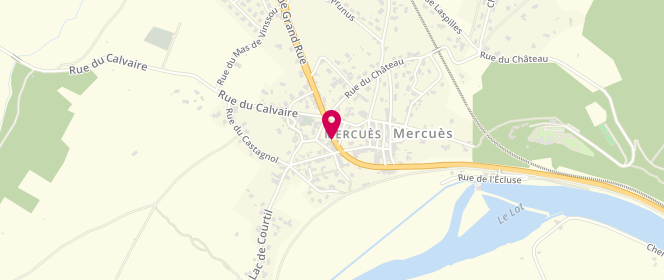 Plan de Le Mercues, 325 Grand Rue, 46090 Mercuès