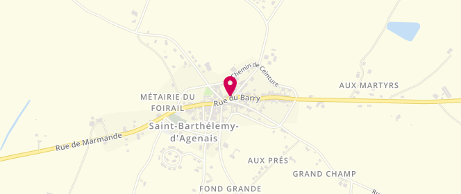 Plan de Le Montmorency, Le Saint Barth 9 Place Centre, 47350 Saint-Barthélemy-d'Agenais