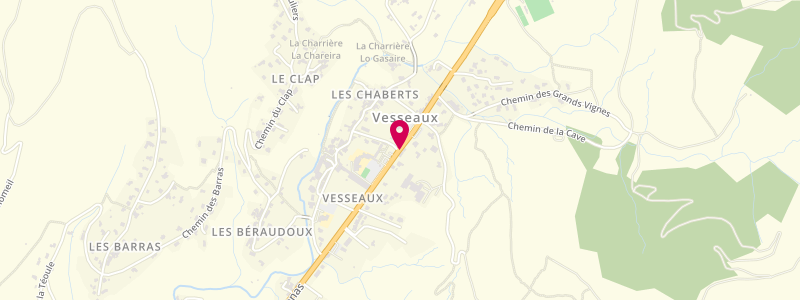 Plan de Le Petit Bonvallot, Route Peyrou, 07200 Vesseaux