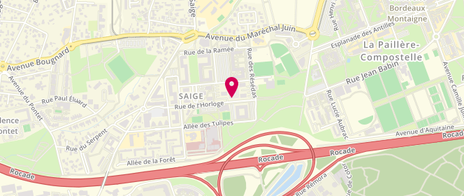 Plan de Formanoir SNC, Centre Centre Commercial Saige Rue Horloge, 33600 Pessac