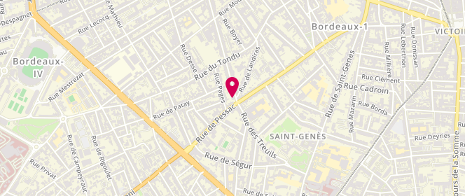 Plan de Tonnelier, 57 Bis Rue de Landiras, 33000 Bordeaux