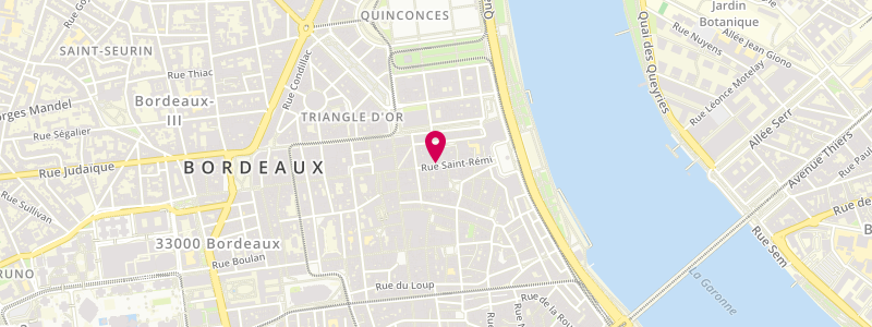 Plan de Café Brun, 45 Rue Saint-Rémi, 33000 Bordeaux