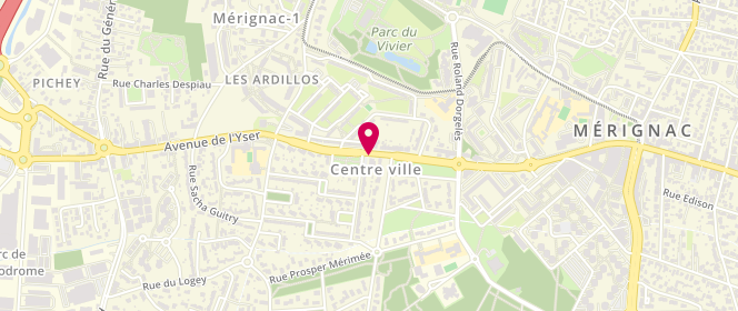Plan de Le Convivial, 80 Avenue de l'yser, 33700 Mérignac