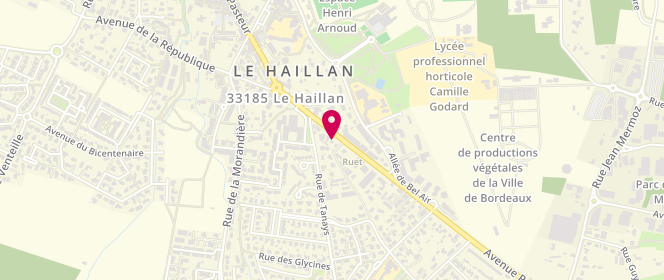 Plan de SNC Alma, 108 avenue Pasteur, 33185 Le Haillan