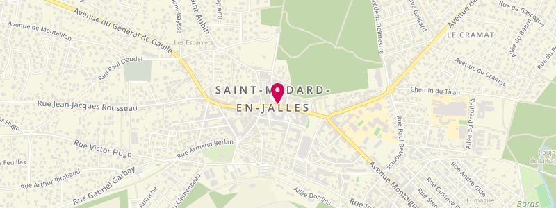 Plan de L'Editorial, 63 avenue Montesquieu, 33160 Saint-Médard-en-Jalles