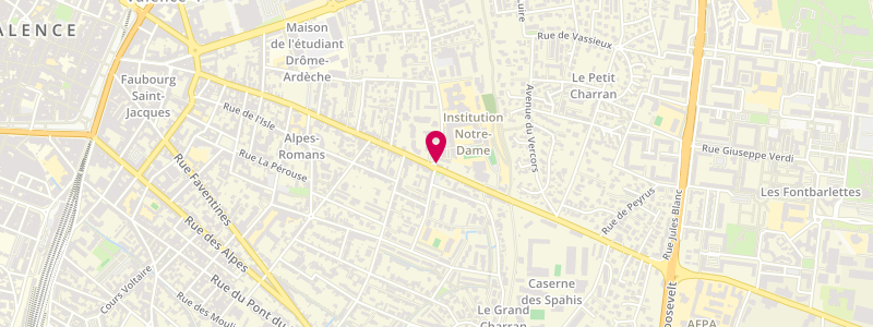 Plan de Le Monplaisir, 165 avenue de Chabeuil, 26000 Valence