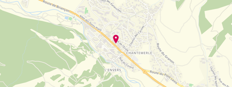 Plan de La Pierreafeu, 118 allée des boutiques
CHANTEMERLE, 05330 Saint-Chaffrey