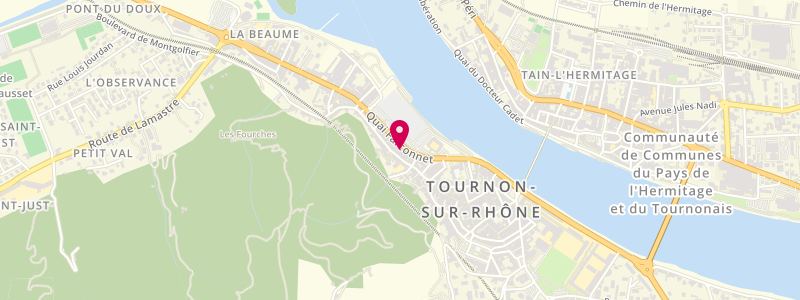 Plan de LEBRUN Caroline, 56 Quai Farconnet, 07300 Tournon-sur-Rhône