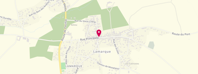 Plan de Le Lamarquais, 85 Rue Principale, 33460 Lamarque
