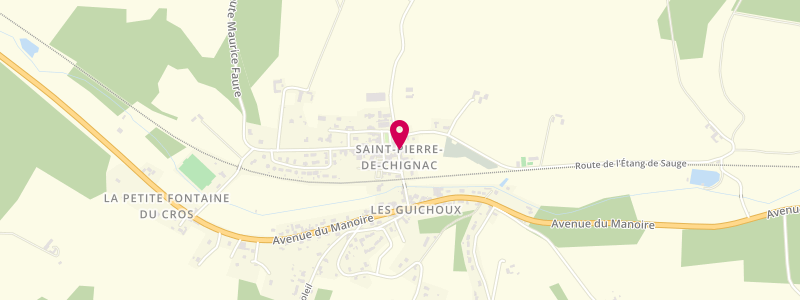 Plan de Au Quotidien, Les Guichoux, 24330 Saint-Pierre-de-Chignac