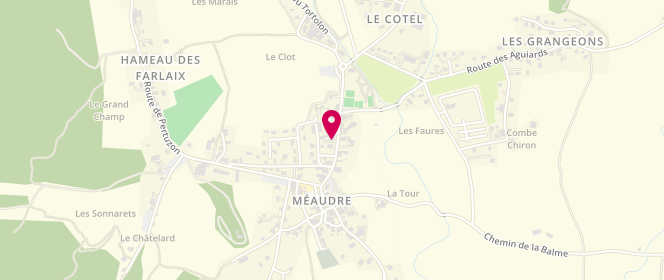 Plan de Bureau de Tabac Les Meaudraises, Le Village, 38112 Méaudre