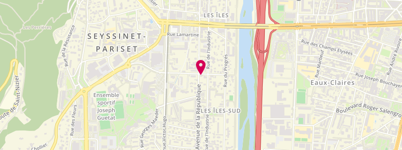 Plan de Le Bleuet, 103 avenue de la République, 38170 Seyssinet-Pariset