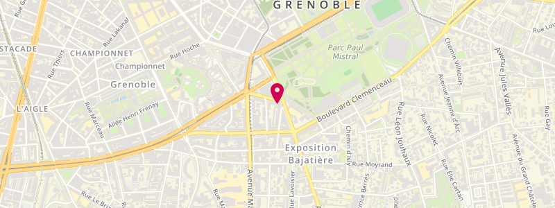 Plan de Le Central Parc, 2 avenue Jean Perrot, 38100 Grenoble