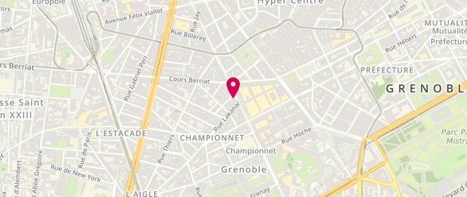 Plan de Le Champollion, 22 Boulevard Gambetta, 38000 Grenoble