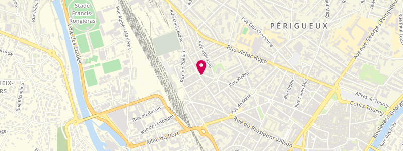 Plan de Le Trefle, 93 Rue Gambetta, 24000 Périgueux