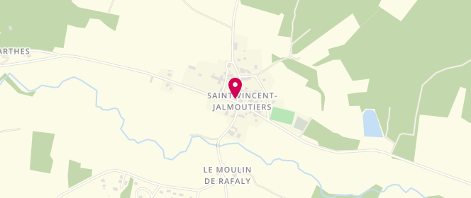 Plan de JACOTIN Bernadette, Le Bourg, 24410 Saint-Vincent-Jalmoutiers