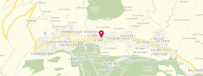 Plan de Au Terroir, Résidence l'Ecrin des Arves
2553 Route du Col de la Croix de Fer, 73530 Saint-Sorlin-d'Arves