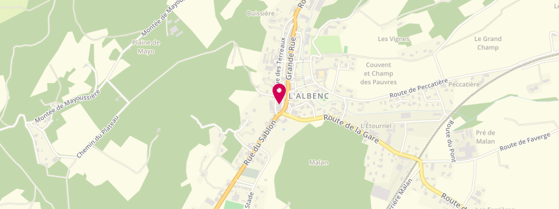 Plan de Le Village, 50 place Jean Vinay, 38470 L'Albenc