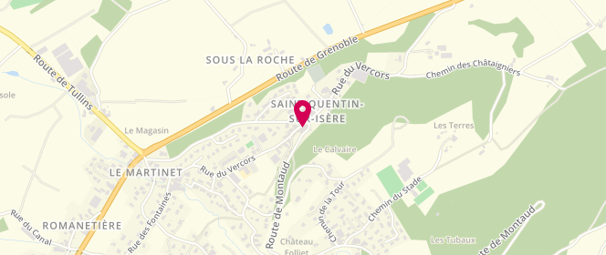 Plan de Le Dauphin, 700 Rue du Vercors, 38210 Saint-Quentin-sur-Isère