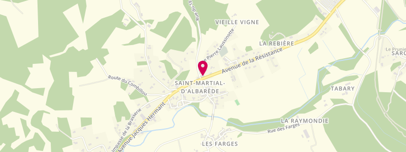 Plan de Au Qg24, 46 avenue de la Résistance, 24160 Saint-Martial-d'Albarède