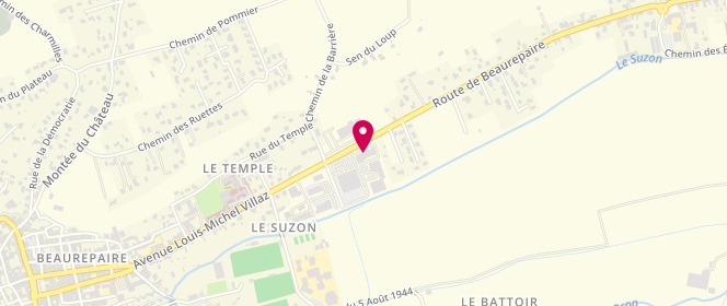Plan de Le ST BARTH, 1387 Route de Beaurepaire, 38270 Saint-Barthélemy