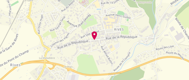 Plan de Le Havane, 98 Rue de la République, 38140 Rives
