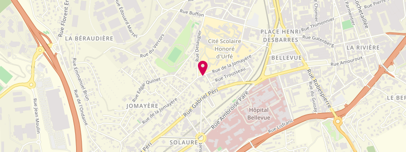 Plan de Ô Coffe, 37 Rue de la Jomayère, 42100 Saint-Étienne