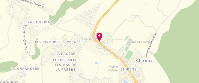 Plan de Le Clermont, 612 Route du Bourg, 38850 Chirens
