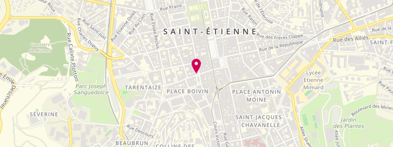 Plan de Le 62, 10 Rue Georges Teissier, 42000 Saint-Étienne
