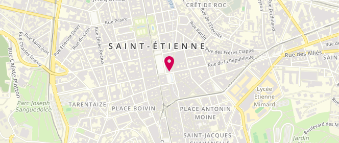 Plan de Le Totem, 1 place Dorian, 42000 Saint-Étienne