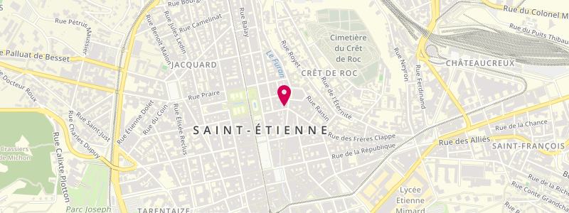 Plan de Caf' & Crême, 11 Rue de Lodi, 42000 Saint-Étienne