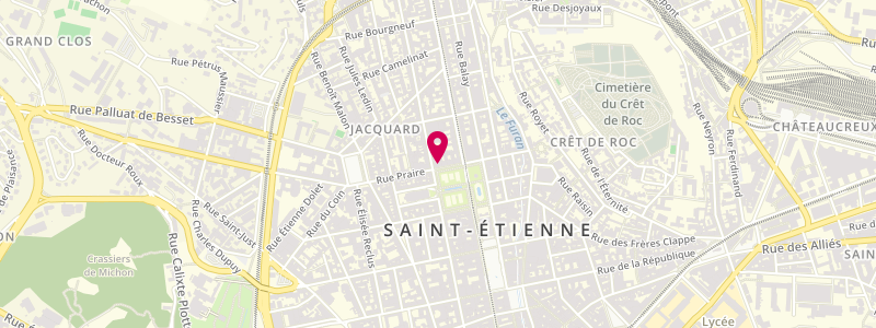 Plan de Le Longhamp, 13 place Jean Jaurès, 42000 Saint-Étienne