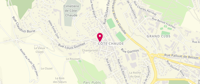 Plan de Le Charismars, 14 Rue du Champrond, 42000 Saint-Étienne