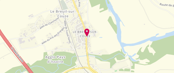 Plan de Caf' & Clopes, 21 place de la République, 63340 Le Breuil-sur-Couze