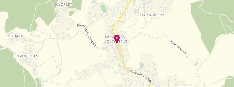 Plan de ISSALIE Martine, Le Bourg, 42560 Saint-Jean-Soleymieux