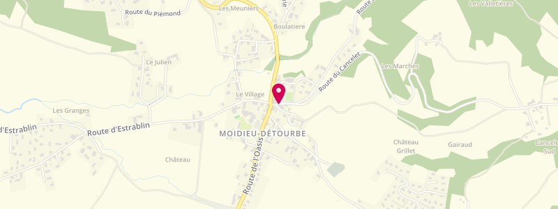 Plan de Café du Murier, Le Village, 38440 Moidieu-Détourbe
