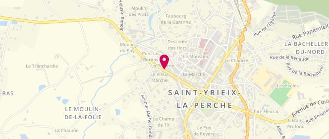 Plan de Chez Bernadette, 28 avenue Jean Timbaud, 87500 Saint-Yrieix-la-Perche