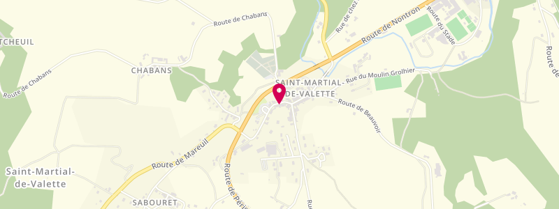 Plan de PARACHOU Suzette, Le Bourg, 24300 Saint-Martial-de-Valette