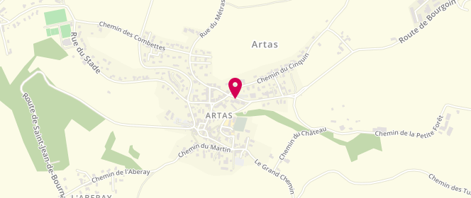 Plan de L'épicerie d'à côté, 18 Route de Bourgoin, 38440 Artas